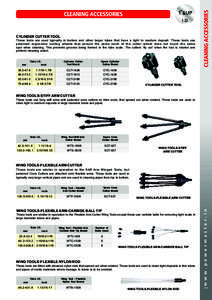 I.D.  CYLINDER CUTTER TOOL These tools are used typically in boilers and other larger tubes that have a light to medium deposit. These tools use patented ergonomic cutting wheels that ensure the same tooth of the cutter 