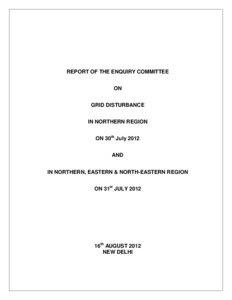 REPORT OF THE INQUIRY COMMITTEE