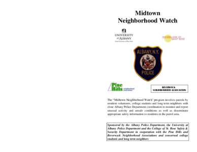 Special Thanks to Our Financial Supporters:  F. David Soares, District Attorney, County of Albany  