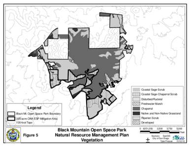 Coastal Sage Scrub Coastal Sage-Chaparral Scrub Disturbed/Ruderal Freshwater Marsh  Legend