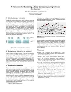 A Framework for Maintaining Artefact Consistency during Software Development