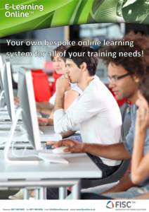 E-learningonline™ is a web-based rapid authoring Learning Management System that allows you to self-author & publish your own courses online quickly and easily. Whether you are company looking for an internal solution