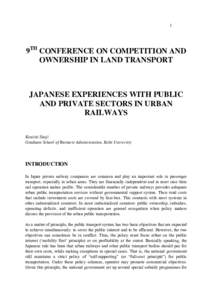 Japan Railways Group / National Rail / Railway nationalization / Public transport / Rail transport / Interurban / Privatisation of British Rail / Rail transport in Great Britain / Transport / Land transport / Rail transport in Japan