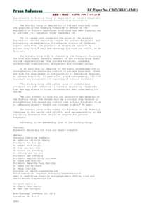 Appointments to Working Group on Regulation of Private Hospitals  LC Paper No. CB[removed]Appointments to Working Group on Regulation of Private Hospitals ******************************************************* T