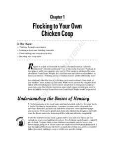 Chapter 1  AL Flocking to Your Own Chicken Coop