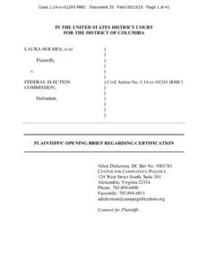 Law / Term per curiam opinions of the Supreme Court of the United States / Government / Lyndon LaRouche U.S. Presidential campaigns / Federal Election Commission / Buckley v. Valeo / Case law