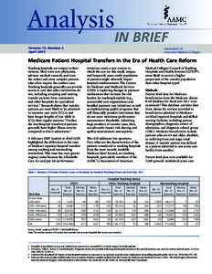 Analysis  IN BRIEF Volume 13, Number 2 April 2013