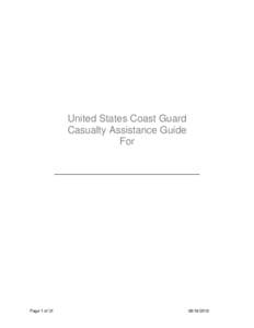 United States Coast Guard Casualty Assistance Guide For ___________________________________  Page 1 of 31