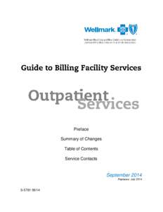 Preface Summary of Changes Table of Contents Service Contacts  September 2014