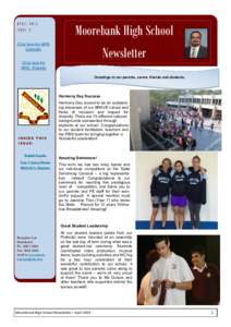 APRIL 2015 ISSUE 2 Moorebank High School  Click here for MHS