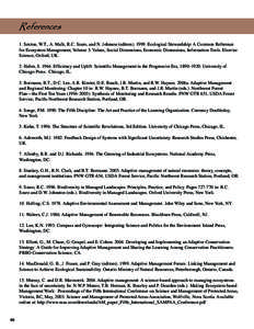 Sustainability / Conservation / Environmental economics / Ecosystems / Adaptive management / Ecosystem management / Ecosystem-based management / C. S. Holling / Natural resource management / Environment / Earth / Biology