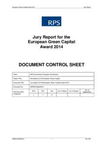 European Green Capital AwardJury Report Jury Report for the European Green Capital