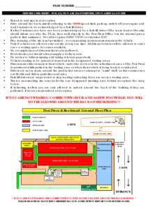 PASS NUMBER __________ DRIVERS CRIB-SHEET – FOR ALL NON ARCHANT DRIVERS, UPON ARRIVAL ON SITE • • •