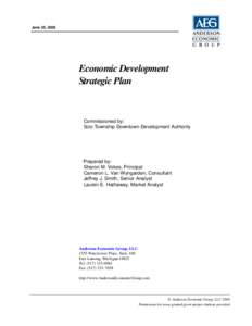 June 25, 2008  Economic Development Strategic Plan  Commissioned by: