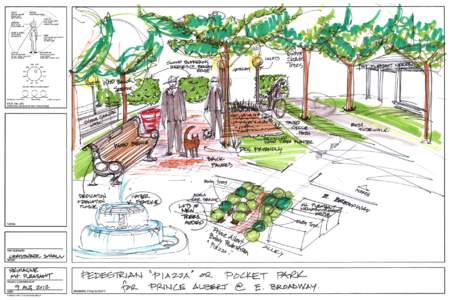 Drawing - Mount Pleasant Miniparks Ped. Piazza or Pocket Park 2012