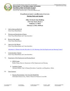 STATE OF CALIFORNIA | Business, Consumer Services, and Housing Agency  GOVERNOR EDMUND G. BROWN JR. DIRECTOR PHYLLIS W. CHENG  DEPARTMENT OF FAIR EMPLOYMENT & HOUSING