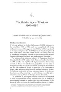 White Christ Black Cross, Loos, ch. 4, ISBN[removed]9, $39.95RRP  4. The Golden Age of Missions 1900–1950