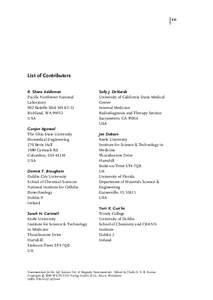 XXI  List of Contributors R. Shane Addleman Paciﬁc Northwest National Laboratory