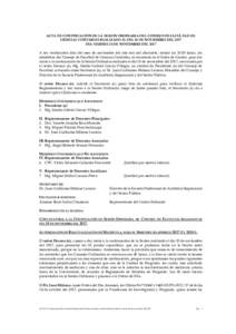 ACTA DE CONTINUACIÓN DE LA SESIÓN ORDINARIA DEL CONSEJO DE FACULTAD DE CIENCIAS CONTABLES REALIZADO EL DÍA 10 DE NOVIEMBRE DEL 2017 DIA VIERNES 24 DE NOVIEMBRE DEL 2017 A los veinticuatro días del mes de noviembre de