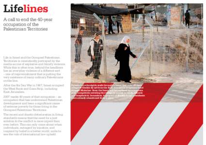 Christian Aid/Sarah Malian  Lifelines A call to end the 40-year occupation of the Palestinian Territories