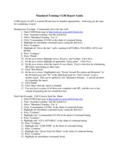 Microsoft Word - MT CGBI Report Guide.doc