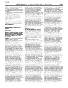 Federal Register / Vol. 76, No[removed]Tuesday, May 24, [removed]Notices Middle School Mercury Spill Site by one of the following methods: • http://www.regulations.gov: Follow the on-line instructions for submitting comme