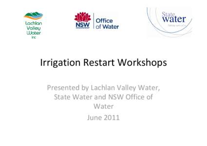 Irrigation Restart Workshops