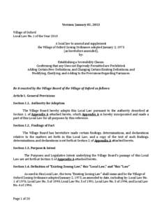 Microsoft Word - Oxford Confirmatory Zoning Amendment version[removed]doc