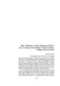 Hƒ›r’s Blindness and the Pledging of Ó›inn’s Eye: A Study of the Symbolic Value of the Eyes of Hƒ›r, Ó›inn and fiórr
