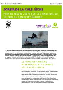 Sortir de la Cale Sèche : pour un accord juste sur les émissions du secteur du transport maritime