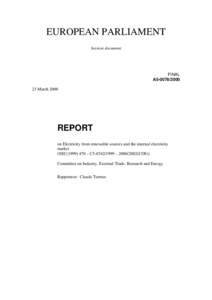 EUROPEAN PARLIAMENT Session document FINAL A5March 2000