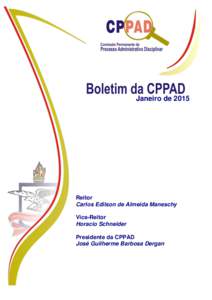 BOLETIM DA CPPAD/UFPA  Belém, 16 de janeiro de 2015, nº 02 Janeiro de 2015