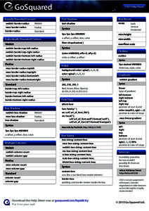 GoSquared  CSS3 Help Sheet Equally Rounded Corners