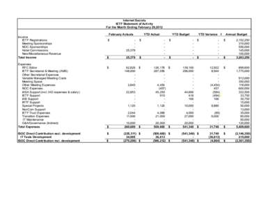 Computing / Standards organizations / Task forces / Internet Society / Internet Engineering Task Force / Request for Comments / Expense / Internet governance / Internet / Internet standards