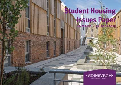 Student Housing Issues Paper 16 March - 24 April 2015 Contents Page