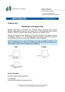 Safety & Assurance Safety Programs & Promotions p[removed]or[removed]e [removed]  23 March 2011