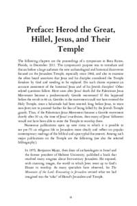 Early Christianity and Judaism / Jesus and history / Conversion of non-Christian places of worship into churches / Temple in Jerusalem / Pharisees / Herod the Great / Jesus / Jerusalem / Nahman Avigad / Religion / Temple Mount / Jewish history