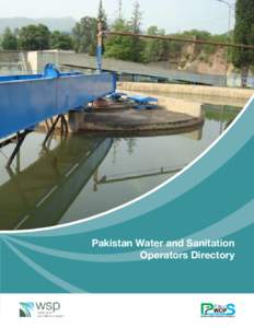 Pakistan Water and Sanitation Operators Directory Pakistan Water and Sanitation Operators Directory