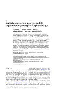 Point process / Spatial dependence / Complete spatial randomness / Point pattern analysis / Spatial ecology / Boundary problem / Statistics / Spatial data analysis / Spatial analysis