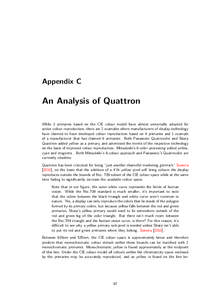 Appendix C  An Analysis of Quattron