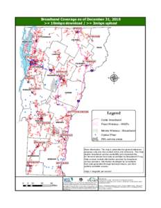 Broadband Coverage as of December 31, 2010 >= 10mbps download / >= 3mbps upload NEWPORT ISLAND POND