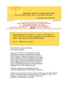  e ducation	
  review	
  //	
  reseñas	
  educativas 	
   	
  	
  	
  	
  	
  	
  	
  	
  	
  	
  	
  	
  	
  	
  	
  editors:	
  david	
  j.	
  blacker	
  /	
  gustavo	
  e.	
  fischman	
  