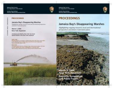 Coastal geography / Coastal engineering / Marshes / Salt marsh / Soil / Jamaica Bay / Wetland / Subaqueous soil / Coastal management / Physical geography / Geography of New York / Protected areas of the United States