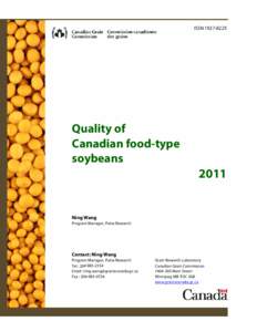 Quality of Canadian food-type soybeans 2011