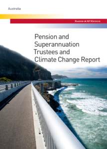 Australia  Pension and Superannuation Trustees and Climate Change Report
