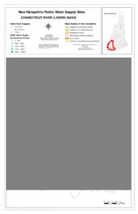 New Hampshire Public Water Supply Sites  New Hampshire CONNECTICUT RIVER (LOWER) BASIN Major Basins of New Hampshire