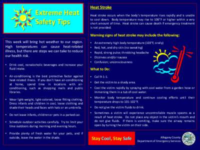 Heat illness / Biology / Heat transfer / Automation / Heating /  ventilating /  and air conditioning / Thermoregulation / Air conditioning / Heat wave / Medicine / Health / Emergency medicine