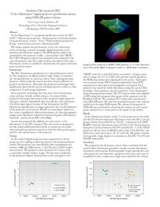 Analysis of the proposed IEC “Color Illuminance” digital projector specification metric, using CIELAB gamut volume. Karl Lang, Lumita, Madison, WI  Proceedings of the 15th Color Imaging Conference