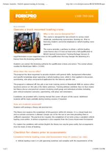 Forkpro Australia - Forklift operator training & licensinghttp://dev.www.forkpro/courses/BCGCM3002B.aspx