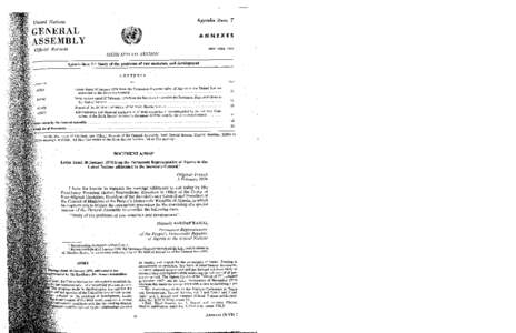 Agenda item 7  United Nations GENERAL ASSEMBLY